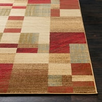 שטיח אורגים אמנותיים קנדרס טאן מודרני 7'10 שטיח שטח עגול