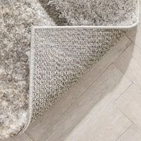 ובכן ארוג לולי מורי מופשט גיאומטרי אפור 2'7 7'3 רץ 3D טקסטורה שטיח שטיח אזור