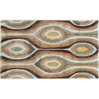 שטיח שטיח עכשווי מופשט רב-צבעי מקורה פיזור קל לניקוי