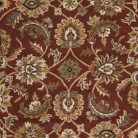 קלאסי גלוריה מסורתית צמר אזור שטיח, חלודה גמל, 9'6 13'6