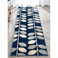 טוב בארקלי בלאינאי מודרני מודרני כחול 2'3 7'3 שטיח רץ