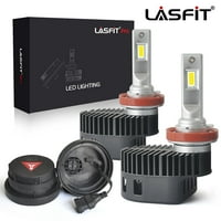 LASFIT H נורות פנס LED קרן נמוכה, שברולט סילברדו W בהתאמה אישית כיסוי אבק, 100W 10000LM 6000K לבן
