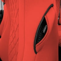 קבוצה AFCM5016SOLIDRED - מלאה מלאה של ניאופרן אדומה מכסה מושב מכונית בהתאמה אישית עבור - הונדה הסכמה עם