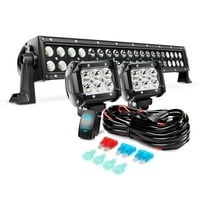 NILIGHT W SPOT שיטפון משולב LED BAR BAR & 18W PODS LED PODS & CATERY WIRATING RATE