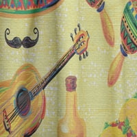 לוח עיצוב 'דפוס מוסיקה מקסיקני איור'