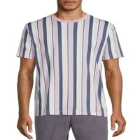 אין גבולות לגברים וגברים גדולים חולצת טריקו מודפסת עם שרוולים קצרים, בגדלים עד 5XL
