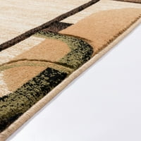 גם ארוג ברוקלין מוזלי 3' 3 5 'מודרני גיאומטרי בז' אזור שטיח