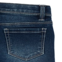 סחוט מכנסיים קצרים של ג'ינס אופנת בנות, מידות 4-12