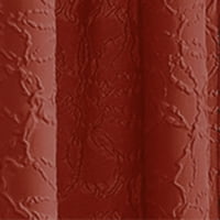 עמודי התווך פרחוני 84 פולטופ אדום פפריקה מערך לוחות וילון מיקרוסקולט פוליאסטר פרחוני Sheer