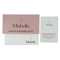 Miabella's Women's 5- קראט T.G.W. פרידוט חתוך כרית יצר ספיר לבן ומבטא יהלום 10kt טבעת קוקטייל זהב לבן