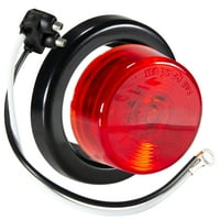הפתרונות גרירת הופקינס 2in פינוי LED עגול ואור סמן צדדי, אדום