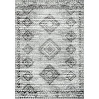 שטיח אזור מצוקה מודרני של נולום אדאל אזטק, 8' 10', אפור