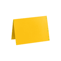 Luxpaper כרטיס מקופל, צהוב חמניות, 1 2, 50 חבילה