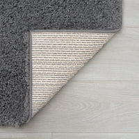 שטיח אזור מעבר שטיח שגר סמיך אפור מוצק רץ מקורה קל לניקוי