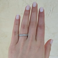 Twobirch 18K זהב לבן מיקרו -צלעי ארט דקו עיצוב פרחוני צמד טבעת כלה סט טבעת אירוסין ורצועת חתונה עם זירקוניה