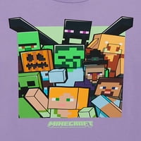 בנים Minecraft חוסם חולצת טריקו גרפית שרוול קצר, 2 חבילה, גדלים XS-XXL