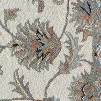 שטיחים אמריקה יסמין נדיב פחם איירי אוריינטלי שטיח אזור שנהב מסורתי, 9'x12 '