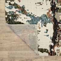 אבלון בית אברמן מופשט ארוג אזור שטיח, 6.56' 9.84'