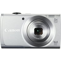 Canon PowerShot מצלמה קומפקטית מגה -פיקסל, כסף