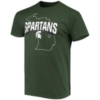 גברים של ירוק מישיגן מדינת ספרטנים קרן מדינת חולצה