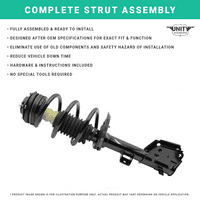 Unity Automotive Frontive Front Contual ערכת הרכבה מוחלטת דו גלגלים 2001- קרייזלר טאון ומדינה, 2-11071-11072-001