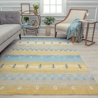 שטיחים אמריקה Jaelyn JD20a Cool Horizon Tribal Bohemian אזור צהוב שטיח, 8'0 x10'0