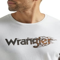 TEE לוגו גרפי של Wrangler® גברים עם שרוולים קצרים, גדלים S-2XL
