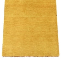 נול ייחודי גאבה מוצק שטיח גאבה מוצק 3 '3 5' 3 , זהב