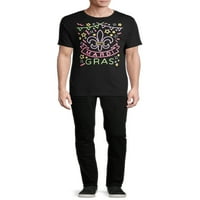 Mardi Gras's Neon Mardi Gras של חולצת שרוול קצר