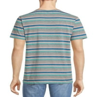 חולצת טריקו מפוסתת גברים של אוקיינוס ​​עם שרוולים קצרים, גדלים S-XL