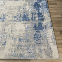 שטיח אריגים אומנותיים מלינה חיל הים המודרני 6'7 שטיח אזור עגול