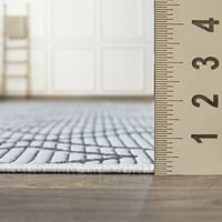 לומקנוטי בריילי קאלווין 4 ' 6 ' קרם אפור גיאומטרי מקורה חיצוני אזור שטיח