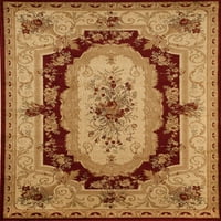 שטיחים אמריקה אמונה 2513 אדום אדום אדום אירופי שטיח אזור אדום מסורתי, 5'3 x7'10