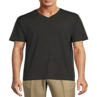 חולצת טריקו צווארון V של ג'ורג 'גברים עם שרוולים קצרים