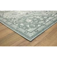 מוהוק בית מנסרתי אמיקו אפור מסורתי נוי הריז דיוק מודפס אזור שטיח, 4 'אקס 6', אפור