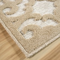 שטיחים אוריאן בוליים בים מקורה-חיצוני, פרחוני, שטיח שטח, סחף, 1'11 15 'רץ