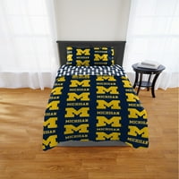 מיטת וולברין מישיגן מיטת מיטה ב- XL בערכת תיקים, כל אחת