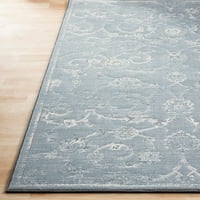 אורגים אומנותיים Napsblok כחול מסורתי 3'11 5'7 שטיח אזור