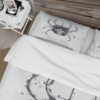 ערכת כיסוי שמיכה של Monotype Beetle Black.