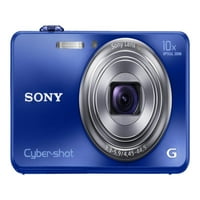 Sony Cyber ​​-Shot DSC -W - מצלמה דיגיטלית - קומפקטית - 18. MP - זום אופטי - כחול