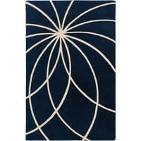 אורגים אומנותיים אוקורה כחול כהה מודרני 8 '10' שטיח אזור כליות