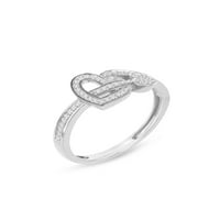 Imperial 1 6ct TDW Diamond Heart and Tirlog