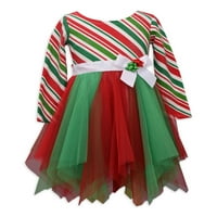 בוני ז'אן בנות חג חג המולד שמלת טוטו חצי, גדלים 4-6x
