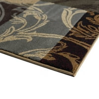 שטיח אזור מעבר שטיח פרחוני רב-צבעי רץ מקורה קל לניקוי