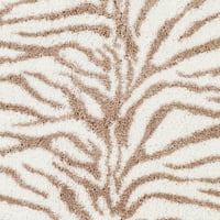 אורגים אמנותיים קרם זאזי 2 '3' מודרני הדפס חיה מלבן שטיח שטיח