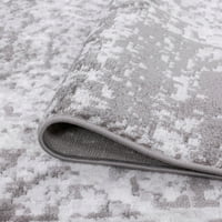 מסורתי אזור שטיח מדליון אפור, לבן סלון קל נקי