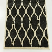 נול ייחודי סיאטל טרליס שטיח או רץ גיאומטרי מודרני