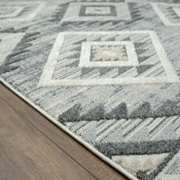 יונייטד אורגים של אמריקה מילאנה עכשווית שטיח אזור גיאומטרי מעבר, 7 '11 7' 11
