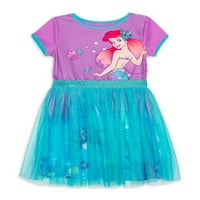 נסיכת דיסני בת הים הקטנה הבלעדית של Tutu Cosplay Girls 4- & Plus שמלה