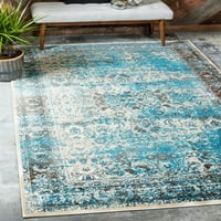 שטיח אימפריאלי ייחודי נול ייחודי 6 '0 9' 0 , שנהב וכחול